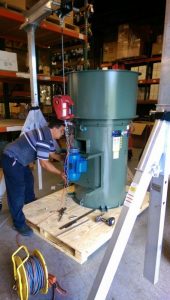 Commercial fan installation