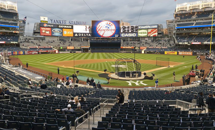 View from inside Yankee Stadium